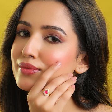 Titli Kiran Kundan Halo Ring