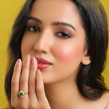 Titli Noorjahan Kundan Halo Ring