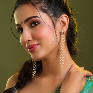 Titli Sabiha Pearl Tassel Earrings