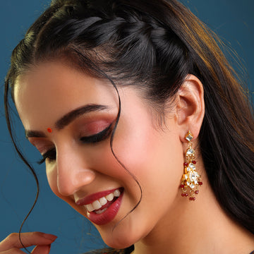 Titli Alina Kundan Drop Earrings