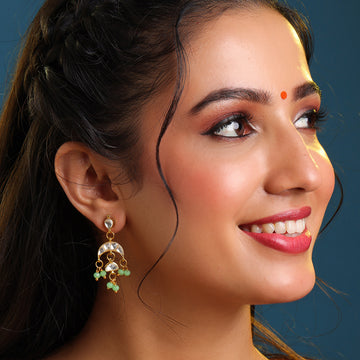 Titli Sanaya Kundan Jhumka Earrings