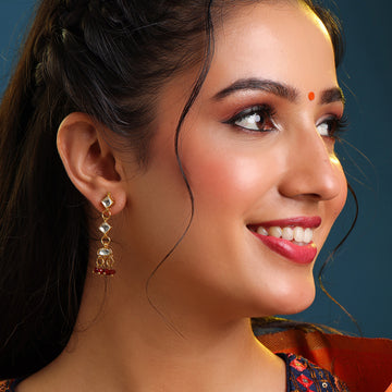 Titli Tehreem Kundan Drop Earrings