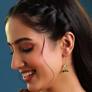 Titli Sabahat Kundan Drop Earrings