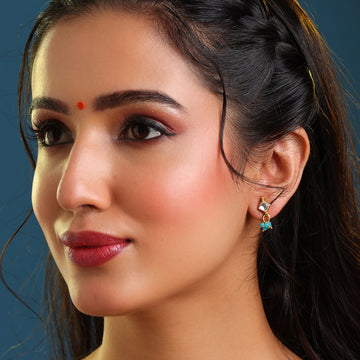 Titli Farzana Kundan Stud Earrings