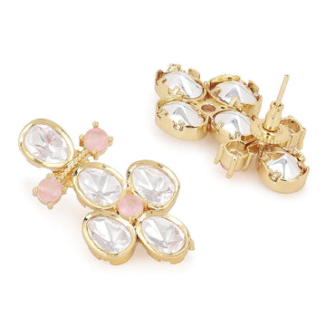 Stone Blush Pink Earrings