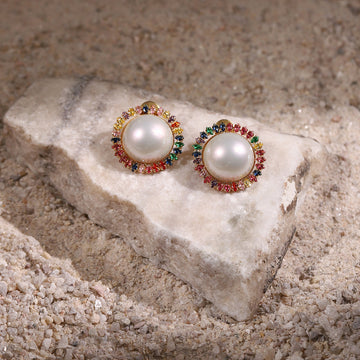 Multi Pearl Studs