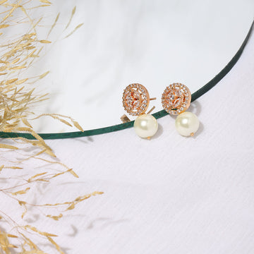 Rose Gold Diamond Studs