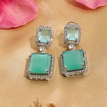 Doublet Green Earrings