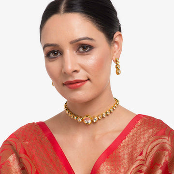 Kundan Choker with Earrings