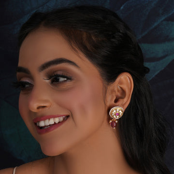 Kundan Studs with Stones