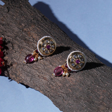 Kundan Studs with Stones