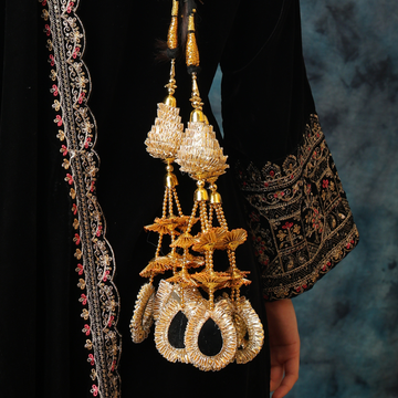 festive gota patti parandi handmade