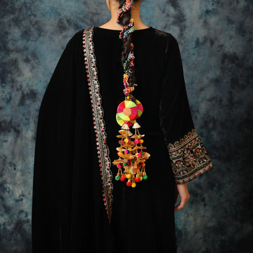 Colorful Gota Patti Work Parandi