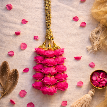 hot pink& floral parandi