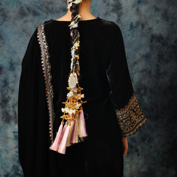 Colorful Gota Pati Work Parandi