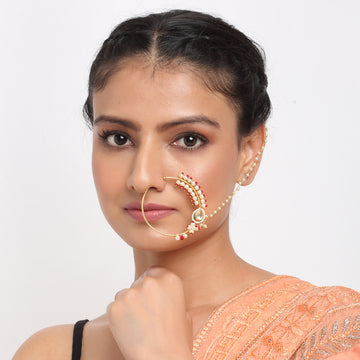 Maharani Kundan Nose Ring