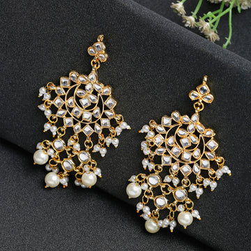 Kundan & Pearl Earrings