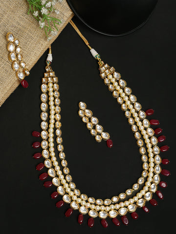 Kundan Neckpiece with Earrings