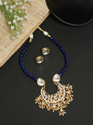 Stone Kundan Neckpiece with Studs