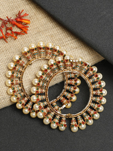 Multi Embellished Bangle (Set of 2)