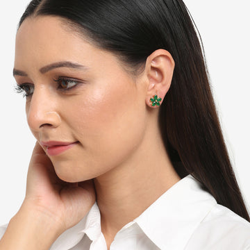 Ruby Raang Green Studs