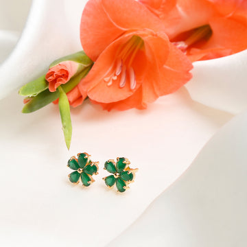 Ruby Raang Green Studs